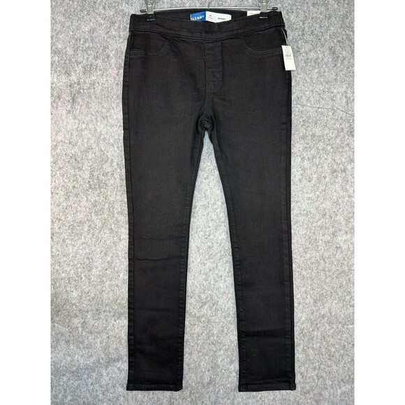 Old Navy Girls Size XL (14-16) Black Skinny Built-In Tough Pull-On Jeans NWT - Picture 1 of 8
